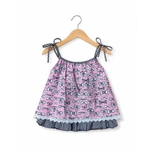 Binx Kids‎ Girls Dress Size 24 Months Pink Black White Bow Print Shift NEW
